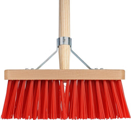 Talen Tools - Bezem - 28 cm - Kunststof haren - Steel 140 cm