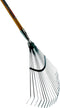 Talen Tools - Gazonhark - 22 tanden - Verzinkt - Rond - 150 cm steel