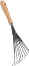 Talen Tools – Handbladharkje – 9 tanden – Verzinkt staal – Essenhouten handvat