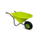 Talen Tools - Kinderkruiwagen met luchtband – Kruiwagen - Hoogwaardige kwaliteit -Kinderspeelgoed - Metaal/Kunststof - Lime/Grijs
