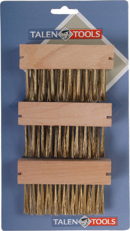 Talen Tools - Onkruidborstel - Voegenborstel - Onkruidverwijderaar - 3 stuks - Hoogwaardige kwaliteit