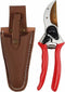 Talen Tools – Snoeischaar – Titanium – Voorbijsnijdend – High Quality – Met lederen holster – 21 cm