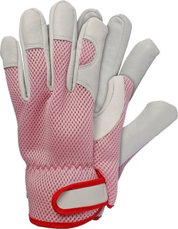 Talen Tools - Werkhandschoenen - Geitenleer - Roze - Maat S