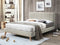 TALENCE - Tweepersoonsbed - Beige - 160 x 200 cm - Chenille