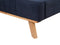 TALENCE - Tweepersoonsbed - Blauw - 160 x 200 cm - Chenille