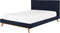 TALENCE - Tweepersoonsbed - Blauw - 180 x 200 cm - Chenille