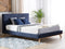 TALENCE - Tweepersoonsbed - Blauw - 180 x 200 cm - Chenille