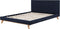 TALENCE - Tweepersoonsbed - Blauw - 180 x 200 cm - Chenille