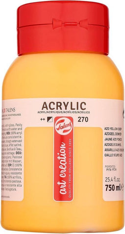 Talens Art Creation Acrylverf Pot 750 ml Azogeel Donker 270