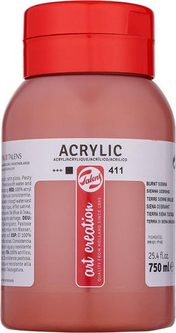 Talens Art Creation Acrylverf Pot 750 ml Sienna Gebrand 411