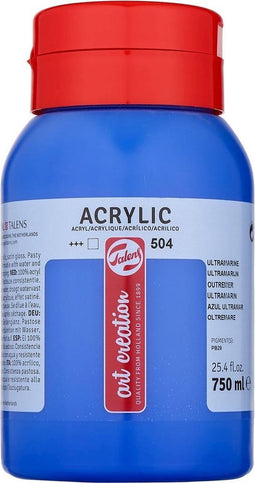 Talens Art Creation Acrylverf Pot 750 ml Ultramarijn 504