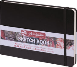 Talens Art Creation schetsboek zwart 14,8x21 140grams