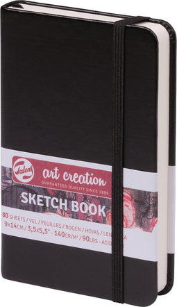 Talens Art Creation schetsboek Zwart 9x14cm 140grams