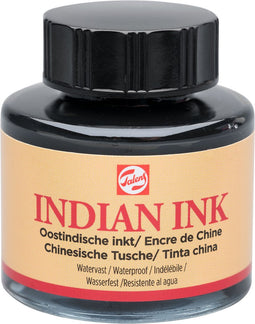 Talens Oostindische inkt | flesje van 30 ml | zwart
