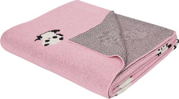 TALOKAN - Kinderdeken - Roze - 130 x 170 cm - Katoen