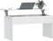 vidaXL - Salontafel - 102x50,5x52,5 - cm - bewerkt - hout - hoogglans - wit