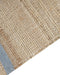 TALPUR - Vloerkleed - Beige/Lichtblauw - 80 x 300 cm - Jute