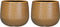 Mica Decorations Gabriel Bloempot - H16 x Ø18 cm - Keramiek - Oker