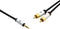 Oehlbach i-Connect J-35/R - Mobiele audiokabel 3,5 mm jack naar cinch - 150 cm - Zwart