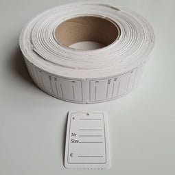 Klika - Hangetiket op rol 40x60 mm bedrukt 1000 - 11 stuks