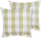TAMNINE - Sierkussen set van 2 - Groen - 45 x 45 cm - Polyester