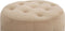 TAMPA - Poef - Beige - 55 cm - Fluweel