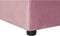 Voetensteun DKD Home Decor Roze Polyester Modern (55 x 55 x 30 cm)