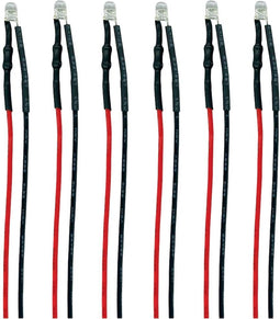TAMS Elektronik 81-59626-06-C LED Met aansluitdraden Warm-wit, Rood 6 stuk(s)