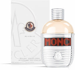 Moncler Pour Femme - LED Screen + Refillable - 150 ml Eau de Parfum - Damesgeur