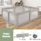 Coast babybox - 50 ballen - 206 x 147 cm - grijs