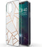 iMoshion Hoesje Geschikt voor iPhone 12 Pro / 12 Hoesje Siliconen - iMoshion Design hoesje - Wit / Meerkleurig / Goud / White Graphic