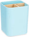 Tandenborstelhouder Blauw Bamboe Polypropyleen 9 x 11 x 9 cm (6 Stuks)