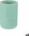 Tandenborstelhouder Munt Hars 7,8 x 10,5 x 7,8 cm (6 Stuks)