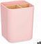 Tandenborstelhouder Roze Bamboe Polypropyleen 9 x 11 x 9 cm (6 Stuks)