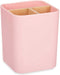 Tandenborstelhouder Roze Bamboe Polypropyleen 9 x 11 x 9 cm (6 Stuks)