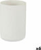 Tandenborstelhouder Wit Hars 7,8 x 10,5 x 7,8 cm (6 Stuks)