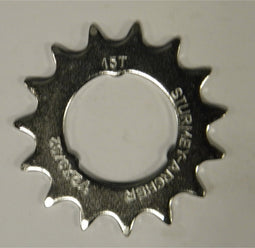 Tandwiel Sturmey Archer 15T - 3/32 doorgezet - verchroomd