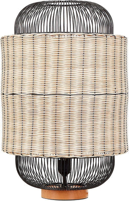 TANGANYIKA - Tafellamp - Naturel/Zwart - Rotan