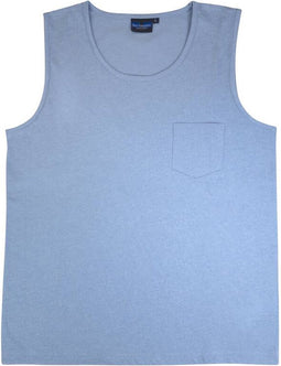 Tanktop kleur marinne/melange, maat L