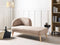 TANLAY - Chaise longue - Lichtbruin - Linkszijdig - Polyester