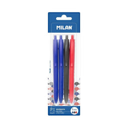 Set Balpennen Milan BWM10254 Wit Multicolour (4 Onderdelen) (4 Stuks) (4 uds)