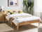 TANNAY - Tweepersoonsbed - Lichthout - 160 x 200 cm - Dennenhout
