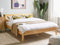TANNAY - Tweepersoonsbed - Lichthout - 180 x 200 cm - Dennenhout