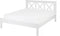 TANNAY - Tweepersoonsbed - Wit - 140 x 200 cm - Dennenhout
