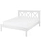 TANNAY - Tweepersoonsbed - Wit - 140 x 200 cm - Dennenhout