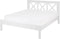TANNAY - Tweepersoonsbed - Wit - 140 x 200 cm - Dennenhout
