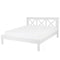 TANNAY - Tweepersoonsbed - Wit - 160 x 200 cm - Dennenhout