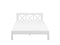 TANNAY - Tweepersoonsbed - Wit - 160 x 200 cm - Dennenhout