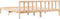 vidaXL - Bedframe - extra - lang - zonder - matras - massief - grenenhout - 200x210 - cm