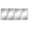 Wandspiegel DKD Home Decor Wit Beige Donker grijs 36 x 2 x 66 cm (4 Stuks)